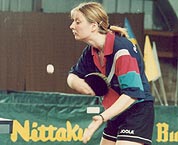 Гравець "Львівської політехніки" - Тетяна ТКАЧОВА. Фото Віктора ДИЧЕНКА